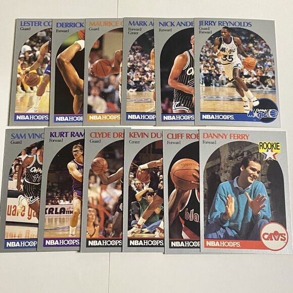 1990 NBA Hoops Basketball Card Lot 48 Cards Vintage Dumars, Thomas, Miller, RC - Picture 5 of 7
